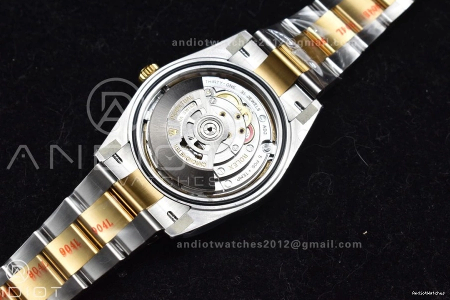 126333 YG 904L Oyster DateJust SS YG Steel Dial 41 Textured Edition Best Clean Sleek 608 VR 1:1 on Bracelet 0713